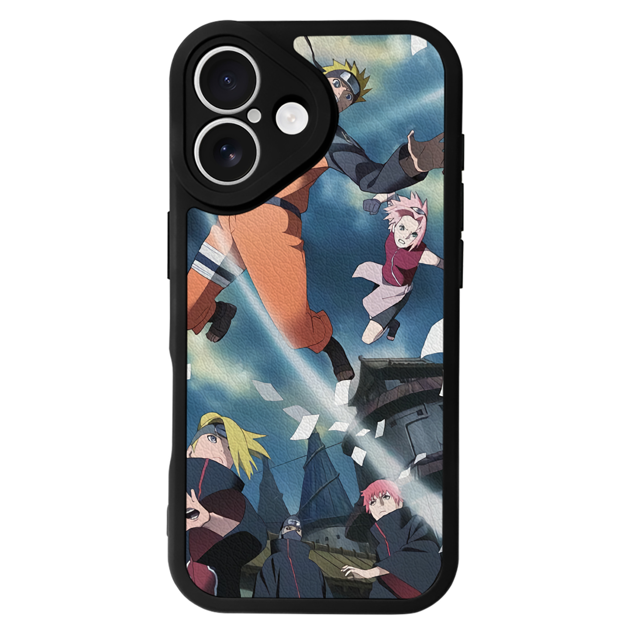 （画像用） NARUTO -ナルト- NARUTO -ナルト- 疾風伝 【iPhone 16シリーズ対応】シリコンスマホケース（レザー調） 材質：シリコン